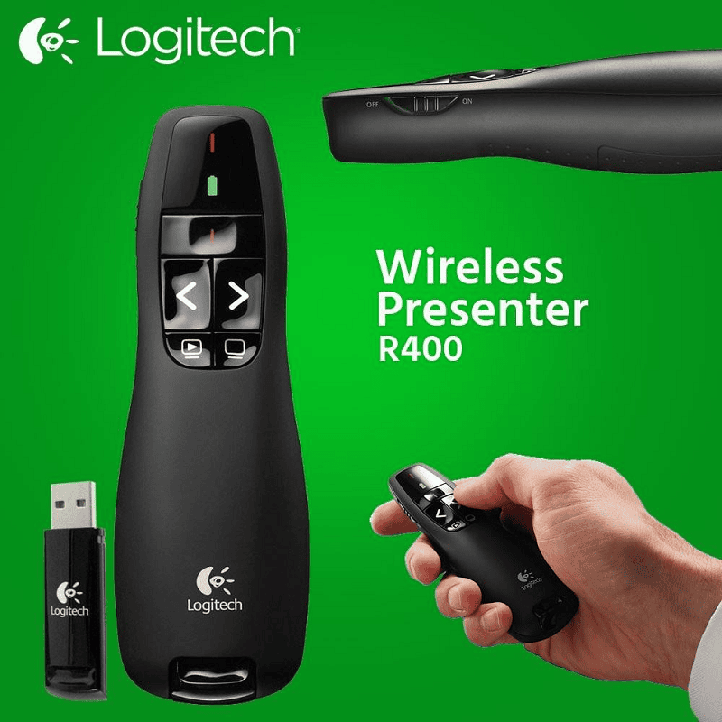 Bút chỉ laser trình chiếu 4 trong 1 Logitech R400