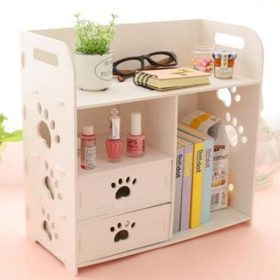 Kệ Tủ Đựng Mỹ Phẩm, Sách Báo Hình Bàn Chân Gỗ Ép