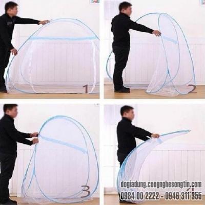 Mùng Chụp Không Đáy 1m6 Hoa Văn Cao Cấp