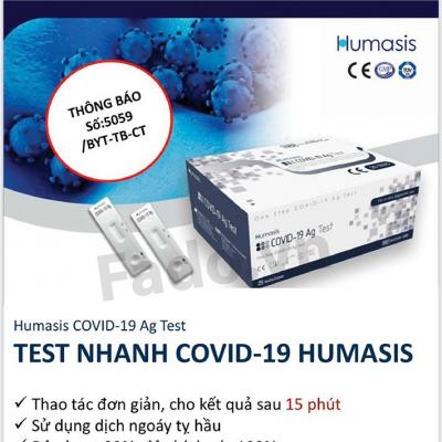 Test nhanh COVID 19 Humasis