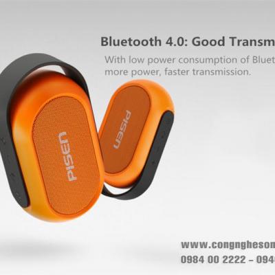 PISEN Loa Bluetooth 4.0 SPK-B002 - Chống Nước Cấp Độ 6, Pin Tích Điện