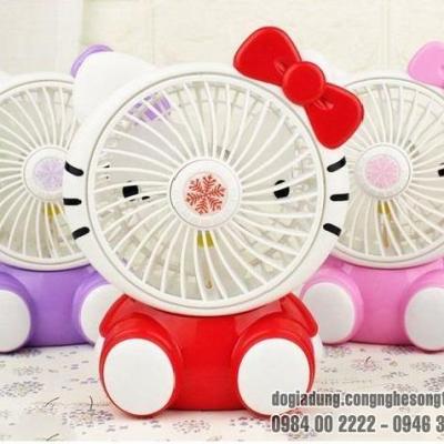 Quạt Mini Để Bàn Pin Sạc Hình Thú