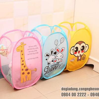 Sọt Đựng Quần Áo Hình Thú Tự Bung
