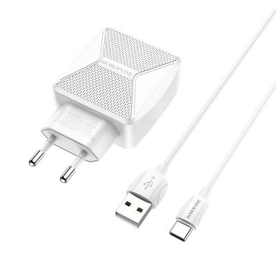 Bộ Cóc Cáp Sạc BA45A Borofone 2.4A Cổng USB-C, Type-C
