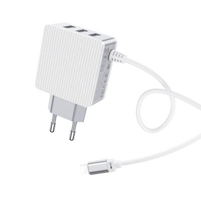 Cóc sạc kèm dây sạc cổng Lightning BA42A Borofone (EU plug)