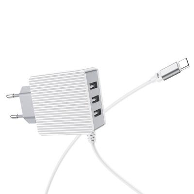 Cóc sạc kèm dây sạc cổng USB-C, Type-C BA42A Borofone (EU plug)