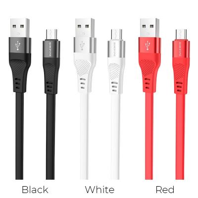 Dây cáp sạc truyền dữ liệu BU18 Borofone cổng Micro, 1.2m