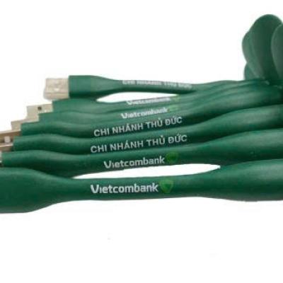 Quạt USB mini 2 cánh in logo VCB