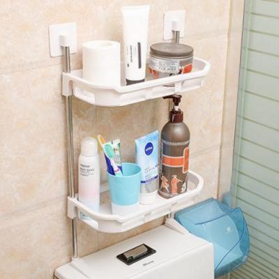 Kệ Nhựa 2 Tầng Đựng Đồ Đa Năng Nhà Vệ Sinh, Nhà Tắm Gắn Trên Nắp Bồn Vệ Sinh