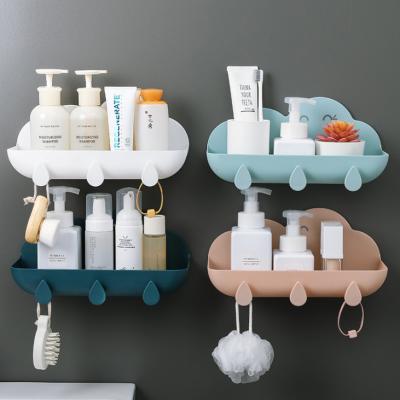Kệ Nhựa Đựng Đồ Treo Tường Đa Năng Nhà Vệ Sinh, Nhà Tắm Hình Đám Mây