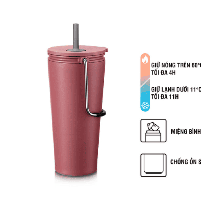 Bình giữ nhiệt Lock&Lock 540ml kèm ống hút