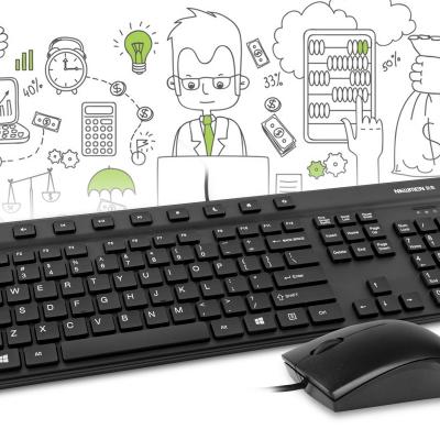 Newmen - Bộ bàn phím chuột có dây dùng cho văn phòng và gia đình T190