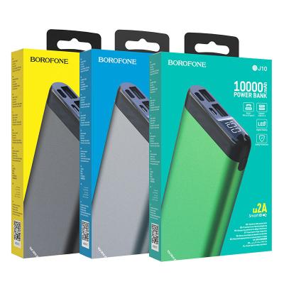 Pin sạc dự phòng Borofone BJ10 dung lượng 10000mAh, có màn LCD hiển thị dung lượng pin