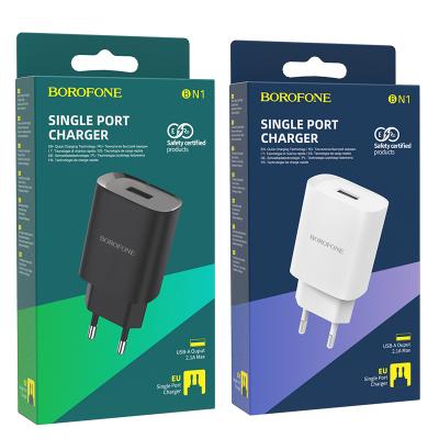 Cóc Sạc Borofone BN1 - 1 Cổng USB 2.1A chuẩn EU