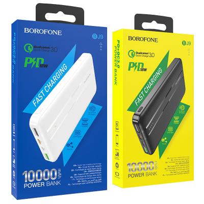 Pin sạc dự phòng Borofone BJ9 dung lượng 10000mAh PD-QC3.0, có đèn Led hiển thị dung lượng pin