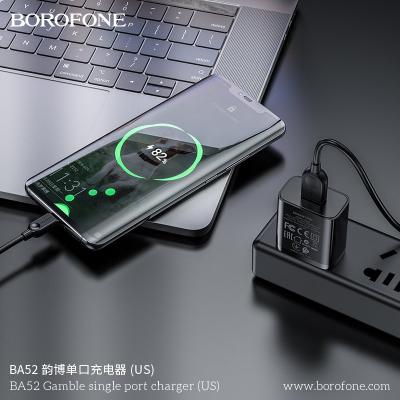 Cóc Sạc Borofone BA52 - 1 Cổng USB 2.1A chuẩn US