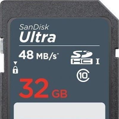 Sandisk - Thẻ nhớ SD Sandisk 48mb/s - 32GB