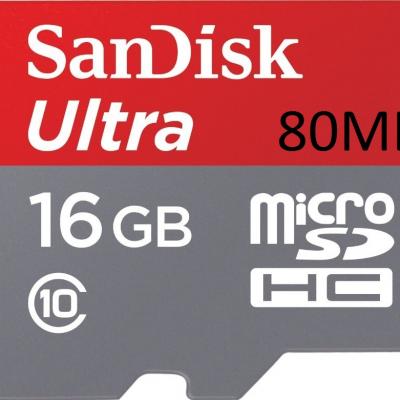 Sandisk - Thẻ nhớ TF Sandisk 80mb/s - 16GB