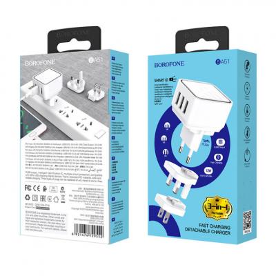 Cóc sạc đa năng đa chấu BA51 chuẩn sạc của hơn 150 quốc gia