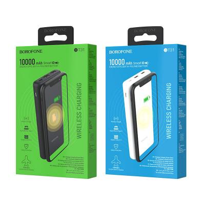 Sản phẩm mới- Pin Sạc Dự Phòng Không Dây BOROFONE BT31, BT-31 - Dung Lượng 10000mAh