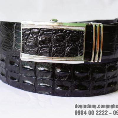 Thắt Lưng Da Cá Sấu 4F - Màu Đen - TLCS001-DEN4F