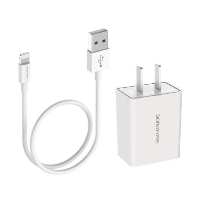 Bộ Cóc Cáp Sạc BOROFONE BA16, BA-16 - Cổng Lightning 2.1A