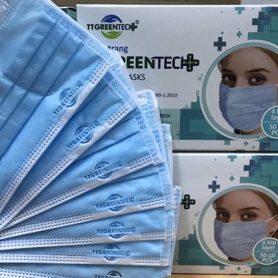 Khẩu trang y tế TTGREENTECH 4 lớp kháng khuẩn (50 cái/hộp)