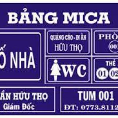 Bảng tên mica phòng ban, in ấn và thiết kế theo yêu cầu
