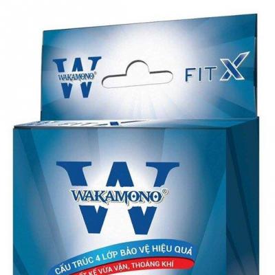 Khẩu trang y tế 4 lớp Wakamono FIT X 4D (hộp 5 cái) - diệt 99% Virus Corona