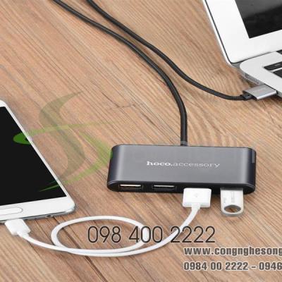 Hoco - Bộ chia 4 cổng USB HB3 - USB-A USB-C