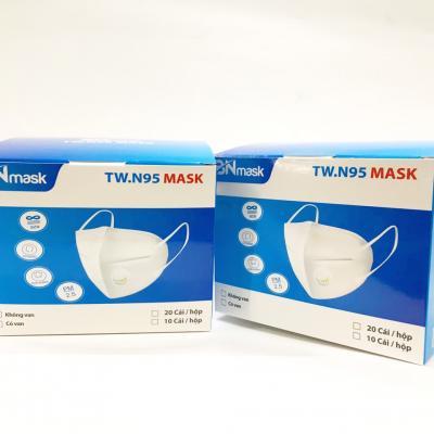 Khẩu trang TWN95 không van 5 lớp kháng khuẩn (20 cái/hộp)