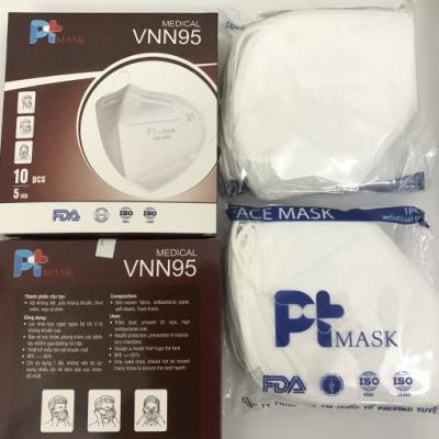 Khẩu trang VNN95 5 lớp kháng khuẩn - mẫu mới (10 cái/hộp)