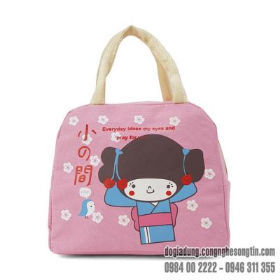 Túi Giữ Nhiệt Cô Gái Nhật Loại Dày