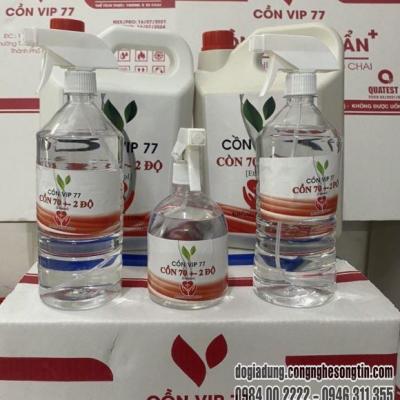 Cồn 70 độ VIP 77 1000ml (vòi xịt)